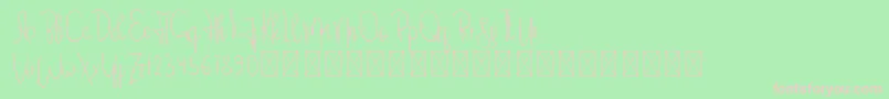 DeliciousYellow PersonalUse Font – Pink Fonts on Green Background