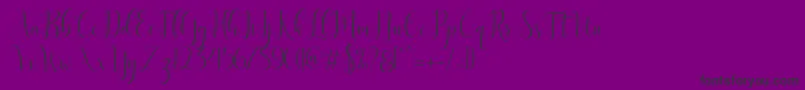 fuente Delight Script – Fuentes Negras Sobre Fondo Morado