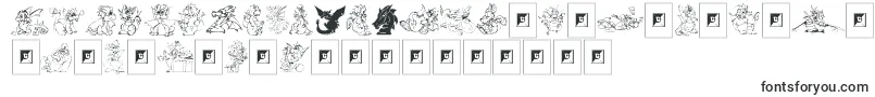 Delightful Lil Dragons-fontti – fantasiafontit