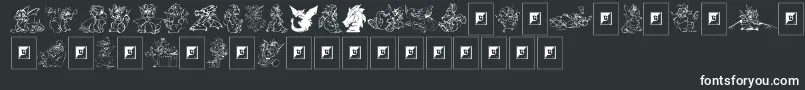 Delightful Lil Dragons-Schriftart – Weiße Schriften