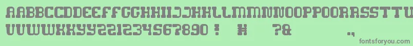 GameRobot Font – Gray Fonts on Green Background