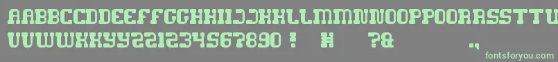 GameRobot Font – Green Fonts on Gray Background