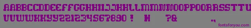 GameRobot Font – Purple Fonts on Gray Background