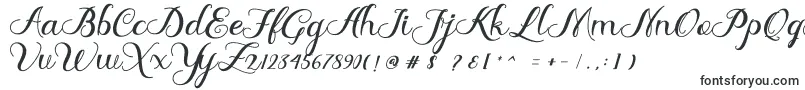 Шрифт Delima – каллиграфические шрифты