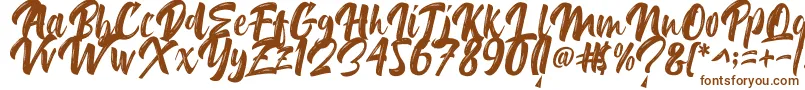 Шрифт Delimax – коричневые шрифты