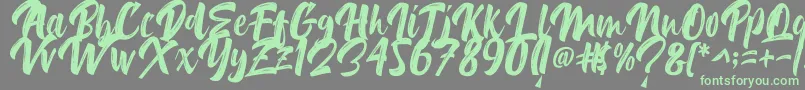 Delimax-fontti – vihreät fontit harmaalla taustalla