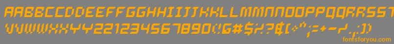 DELIO    Font – Orange Fonts on Gray Background