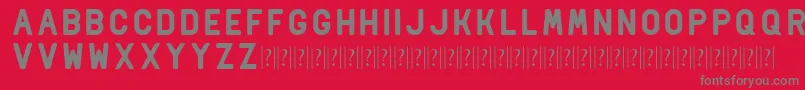 Delio trial Font – Gray Fonts on Red Background