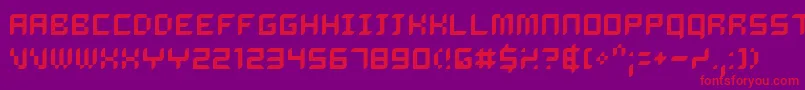 delirg   Font – Red Fonts on Purple Background