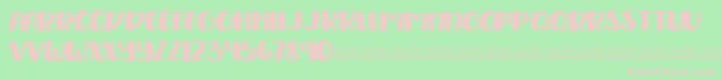 Delirious Demo Font – Pink Fonts on Green Background