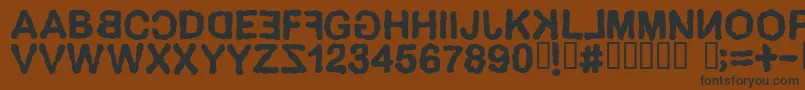 DELIRIUM Font – Black Fonts on Brown Background