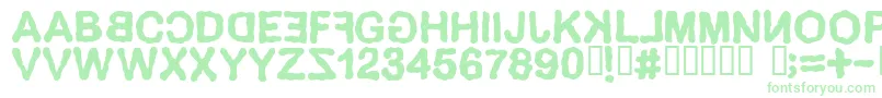 DELIRIUM Font – Green Fonts on White Background