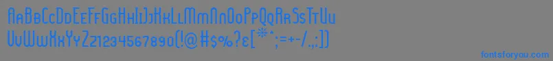 LadyIceSmallCaps Font – Blue Fonts on Gray Background