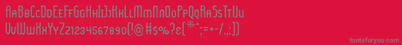 Police LadyIceSmallCaps – polices grises sur fond rouge