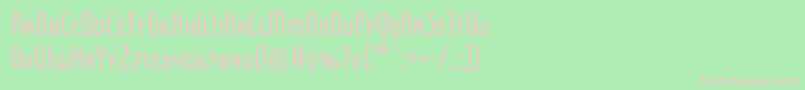 LadyIceSmallCaps Font – Pink Fonts on Green Background