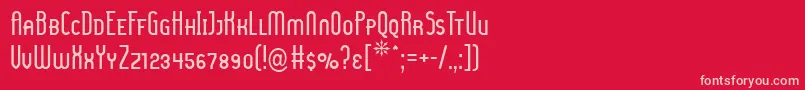Шрифт LadyIceSmallCaps – розовые шрифты на красном фоне