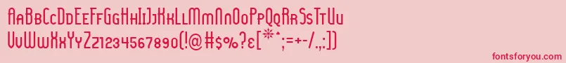 LadyIceSmallCaps Font – Red Fonts on Pink Background