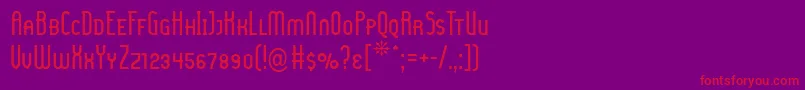 LadyIceSmallCaps Font – Red Fonts on Purple Background