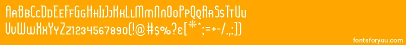 LadyIceSmallCaps Font – White Fonts on Orange Background