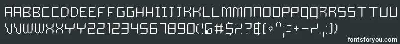 DELIT    Font – White Fonts on Black Background