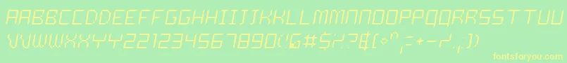 DELITO   Font – Yellow Fonts on Green Background