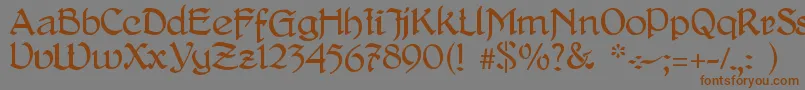 DelitschAntiqua Font – Brown Fonts on Gray Background