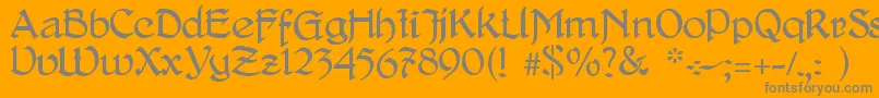 DelitschAntiqua Font – Gray Fonts on Orange Background
