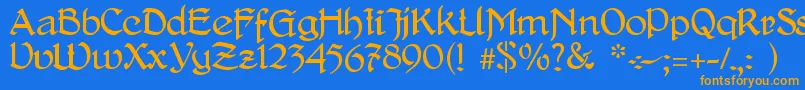 More about DelitschAntiqua Font DelitschAntiqua Font – Orange Fonts on Blue Background