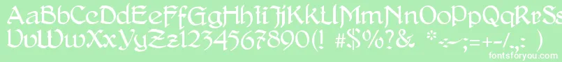 DelitschAntiqua Font – White Fonts on Green Background