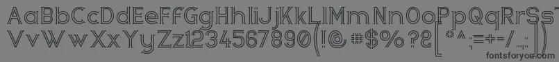 Zebrra Font – Black Fonts on Gray Background