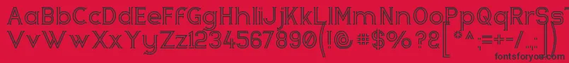 Zebrra Font – Black Fonts on Red Background
