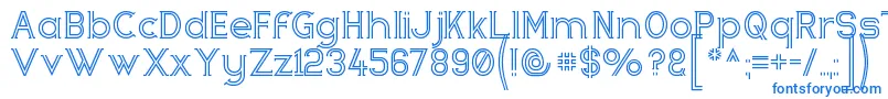 Zebrra Font – Blue Fonts on White Background