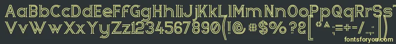 More about Zebrra Font Zebrra Font – Yellow Fonts on Black Background