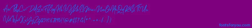 Fonte Dellamonde – fontes azuis em um fundo violeta