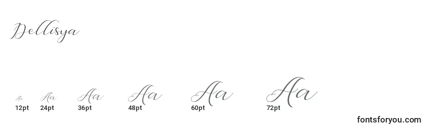 Dellisya Font Sizes