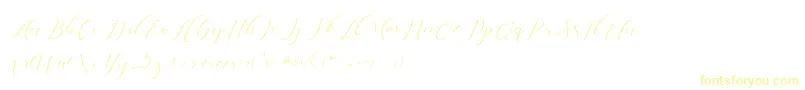 Dellisya-Schriftart – Gelbe Schriften
