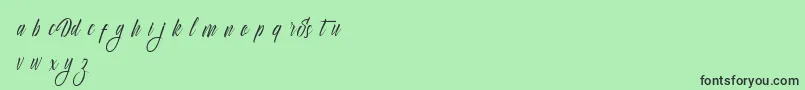 Weitere Informationen zur Delphin Spring-Schriftart Delphin Spring-Schriftart – Schwarze Schriften auf grünem Hintergrund
