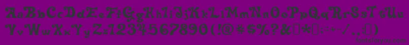 delta hey max nine Font – Black Fonts on Purple Background