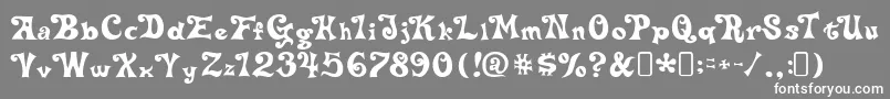 フォントdelta hey max nine – 灰色の背景に白い文字