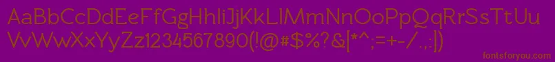 Rawengulkbold Font – Brown Fonts on Purple Background