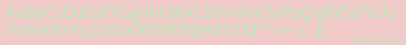 Rawengulkbold Font – Green Fonts on Pink Background