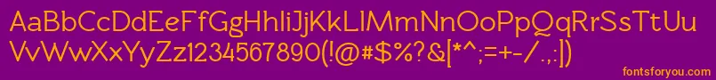 Rawengulkbold Font – Orange Fonts on Purple Background