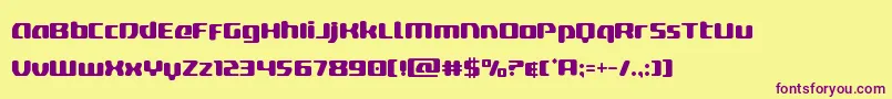 Шрифт deltaphoenix – фиолетовые шрифты на жёлтом фоне