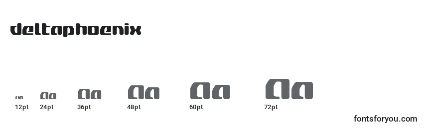 Größen der Schriftart Deltaphoenix