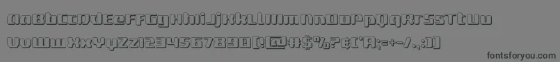 deltaphoenix3d-Schriftart – Schwarze Schriften auf grauem Hintergrund