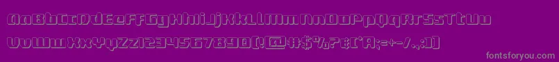 Шрифт deltaphoenix3d – серые шрифты на фиолетовом фоне