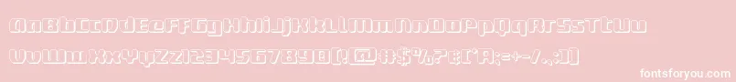 deltaphoenix3d Font – White Fonts on Pink Background