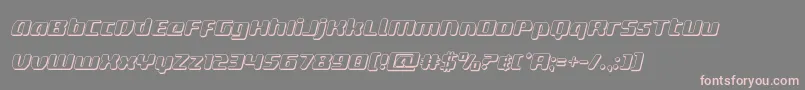 deltaphoenix3dital-Schriftart – Rosa Schriften auf grauem Hintergrund