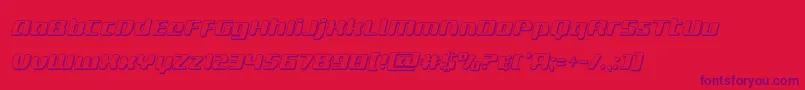 deltaphoenix3dital Font – Purple Fonts on Red Background