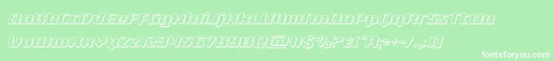 deltaphoenix3dital Font – White Fonts on Green Background